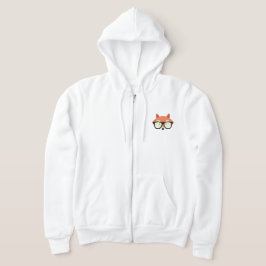 かわいいヒップスターレッドキツネ パーカ