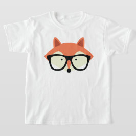 かわいいヒップスターレッドキツネ Tシャツ