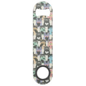 かわいいヒップスター猫パターン スピード栓抜き (裏面)