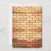 かわいいヒップホップ誕生日テーマの招待 招待状 (裏面)