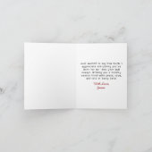 かわいいヒッポとプリンおもしろいクリスマス シーズンカード (内部)