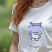 かわいいヒッポウーマンTシャツ Tシャツ