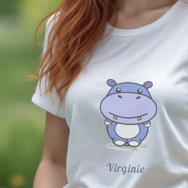 かわいいヒッポウーマンTシャツ Tシャツ