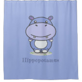 かわいいヒッポシャワーカーテン シャワーカーテン (正面)