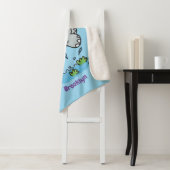 かわいいヒッポジャンプ漫画イラストレーション シェルパブランケット (インサイチュ)