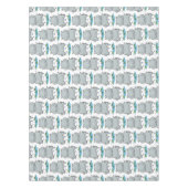 かわいいヒッポジャンプ漫画イラストレーション テーブルクロス (正面)