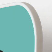 かわいいヒッポジャンプ漫画イラストレーション ピックルボールラケット (左詳細)