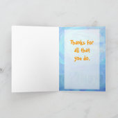 かわいいヒッポタマスありがとう サンキューカード (内部)