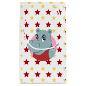 かわいいヒッポタマス漫画 スモールペーパーバッグ (裏面)