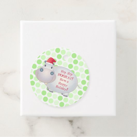 かわいいヒッポタムスクリスマスクリスマス フェイバータグ (インサイチュ)