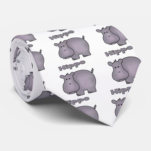 かわいいヒッポ ネクタイ (ロール)
