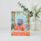 かわいいヒッポ ポストカード (スタンド正面)