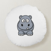 かわいいヒッポ ラウンドクッション (裏面)