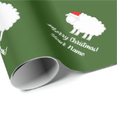 かわいいヒツジのクリスマスの動物の包装紙ロール ラッピングペーパー (ロールコーナー)