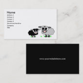 かわいいヒツジの名刺 名刺 (正面/裏面)