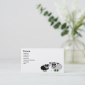 かわいいヒツジの名刺 名刺 (スタンド正面)