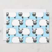 かわいいヒツジの子供たち1stバースデーファームパーティー 招待状 (裏面)