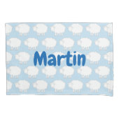 かわいいヒツジパターンが付いている子供の枕カバー 枕カバー (正面)