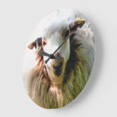 かわいいヒツジ ラージ壁時計 (傾斜)