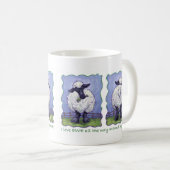 かわいいヒツジI愛雌ヒツジのマグ コーヒーマグカップ (正面右)