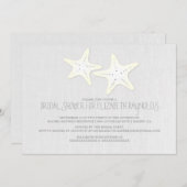 かわいいヒトデのブライダルシャワー招待状 招待状 (正面/裏面)