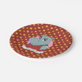 かわいいヒバの漫画 ペーパープレート (アングル)