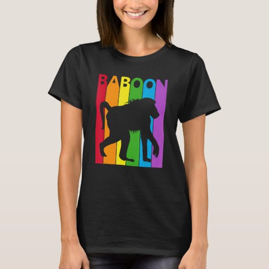かわいいヒヒの仮装 ヒヒ 動物 Tシャツ (正面)