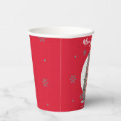 かわいいヒポのクリスマスツリー動物園サファリXmasパ 紙コップ (右)