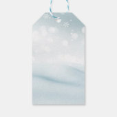 かわいいヒポタムスサンタハットスノーウィークリスマス ギフトタグ (裏面)