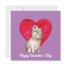 かわいいヒポバレンタイン