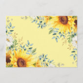 かわいいヒマワジャングルモンキーベビーオムツラッフル エンクロージャーカード (裏面)