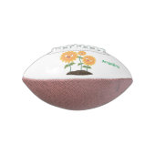 かわいいヒマワリの笑顔漫画イラストレーション アメリカンフットボール (回転90)