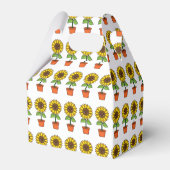 かわいいヒマワリポット フェイバーボックス (裏面サイド)