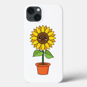 かわいいヒマワリポット iPhone 13ケース