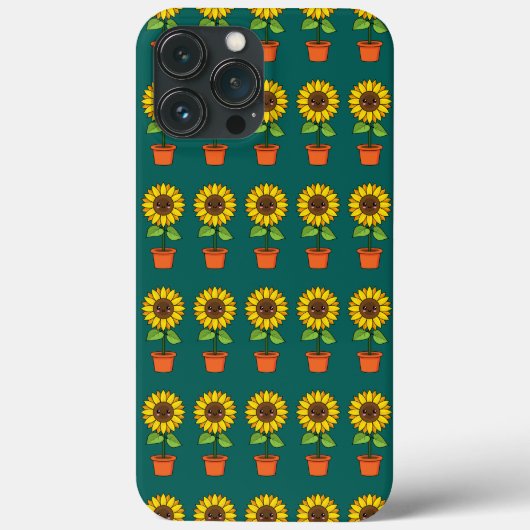 かわいいヒマワリポット Case-Mate iPhoneケース (裏面)