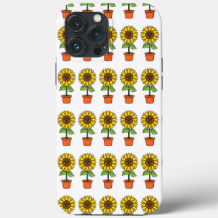 かわいいヒマワリポット iPhone 13 PRO MAXケース