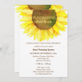 かわいいヒマワリ募金昼食会 招待状 (正面/裏面)