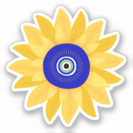 かわいいヒマワリ害目花 シール