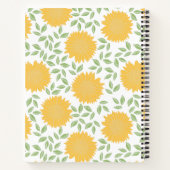 かわいいヒマワリ柄おばあちゃんのレシピ ノートブック (裏面)