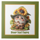 かわいいヒマワリ格言愛好家の庭 タイル (正面)