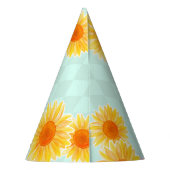 かわいいヒマワリ第一誕生日 パーティーハット (裏面)