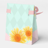 かわいいヒマワリ第一誕生日 フェイバーボックス (裏面サイド)