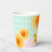 かわいいヒマワリ第一誕生日 紙コップ (右)