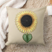 かわいいヒマワリ クッション (ブランケット)