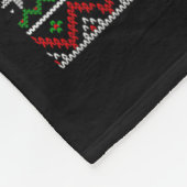 かわいいヒョウのゲッコサンタハット醜いクリスマス汗 フリースブランケット (角)