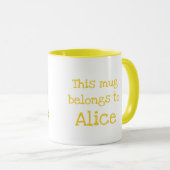 かわいいヒョウのパーソナライズされたマグカップ マグカップ (正面右)