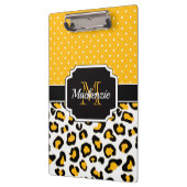 かわいいヒョウのプリント クリップボード (左)