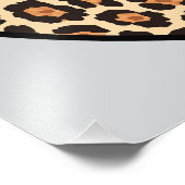 かわいいヒョウハートバレンタインデーの贈り物 フォトプリント            (角)