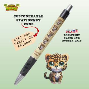 かわいいヒョウベビーキッテン、おもしろいキッティキャット🐆 ボールペン