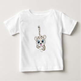 かわいいヒョウベビーTシャツ ベビーTシャツ